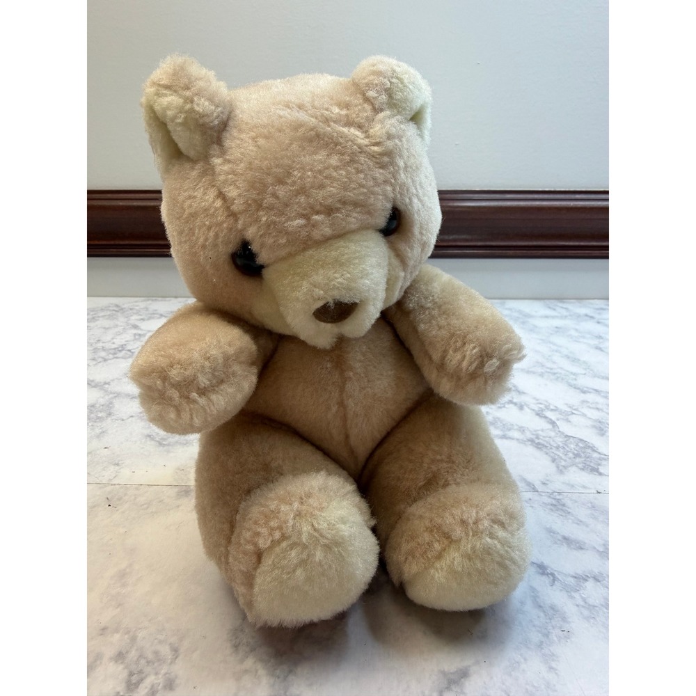 Vintage Honey Beige Plush Teddy Bear Soft Stuffed Animal Toy 7 Inch Small